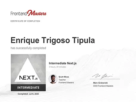 Next.js Intermedio