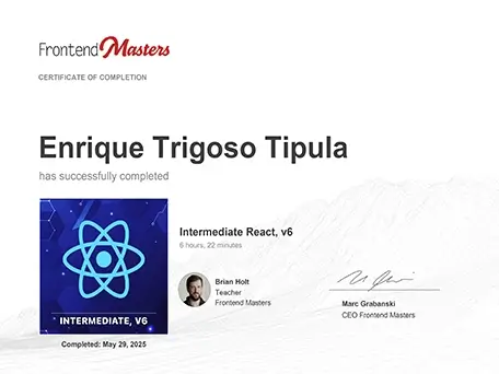 React Intermedio v6